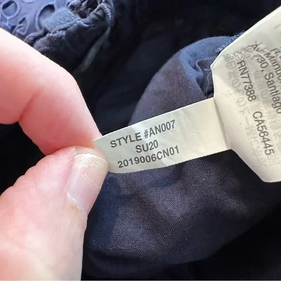 J.Crew Tie Waist Eyelet Pants Elastic Pull On Lined Trouser Pants Womens - Picture 10 of 10